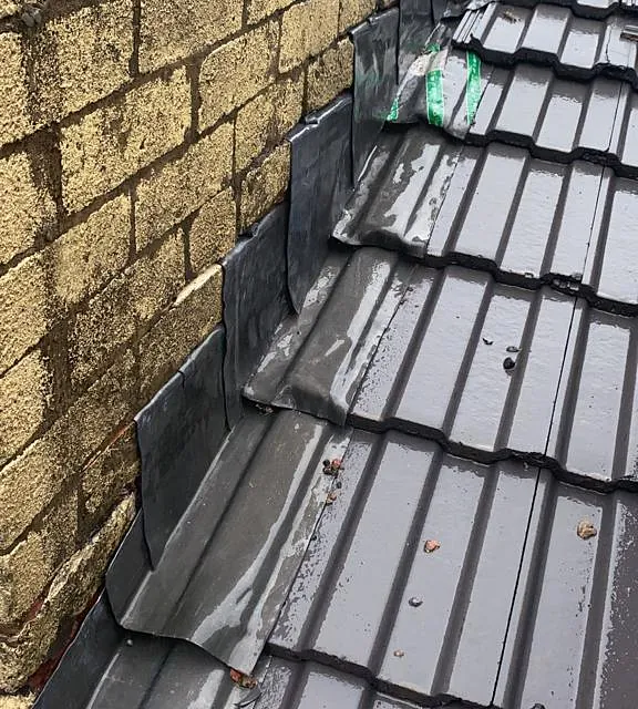 new tiled roof