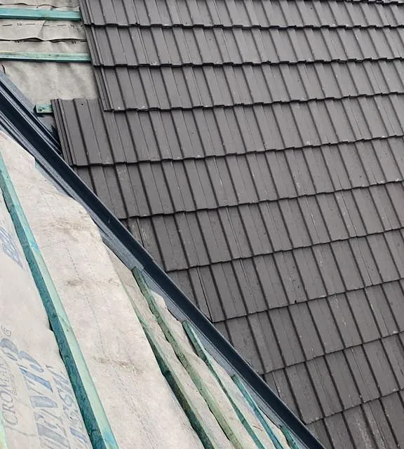 new tiled roof