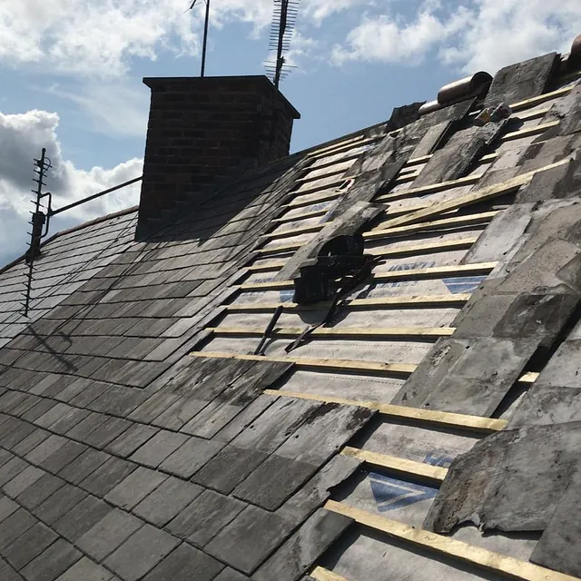 slate roof