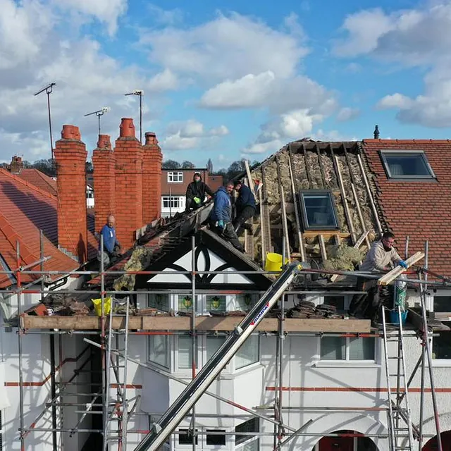 new tiled roof